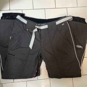 New men’s snowboarding pants by Section.  Vented legs. Dark grey